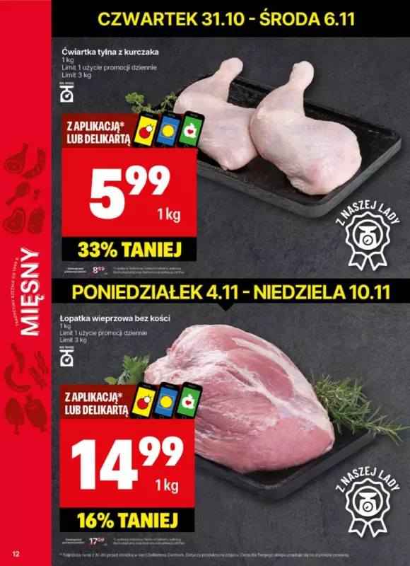 Delikatesy Centrum - gazetka promocyjna Gazetka  do niedzieli 10.11 - strona 12