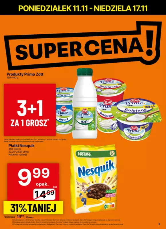 Delikatesy Centrum - gazetka promocyjna Gazetka  do niedzieli 17.11 - strona 5