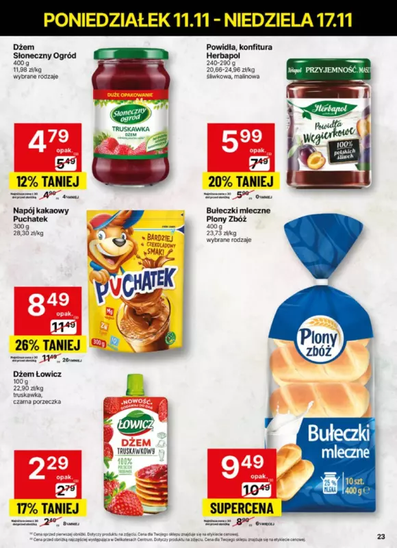 Delikatesy Centrum - gazetka promocyjna Gazetka  do niedzieli 17.11 - strona 23