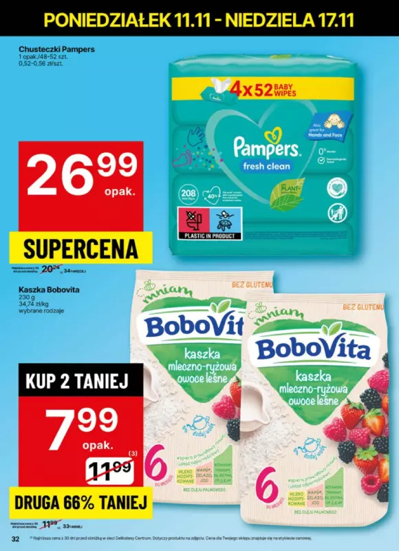 Delikatesy Centrum - gazetka promocyjna Gazetka  do niedzieli 17.11 - strona 32