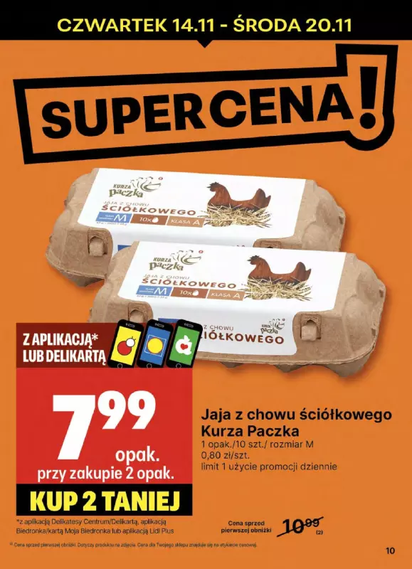 Delikatesy Centrum - gazetka promocyjna Gazetka  do środy 20.11 - strona 10