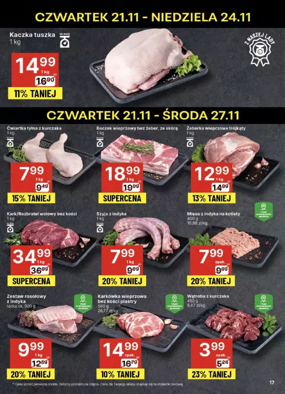 Delikatesy Centrum - gazetka promocyjna Gazetka  do środy 27.11 - strona 17