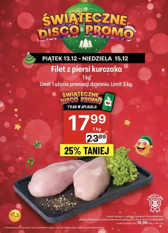 Delikatesy Centrum - gazetka promocyjna Gazetka od czwartku od czwartku 12.12 do środy 18.12 - strona 6