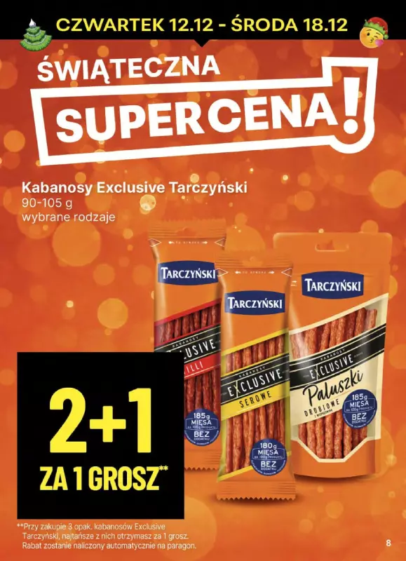 Delikatesy Centrum - gazetka promocyjna Gazetka od czwartku od czwartku 12.12 do środy 18.12 - strona 8