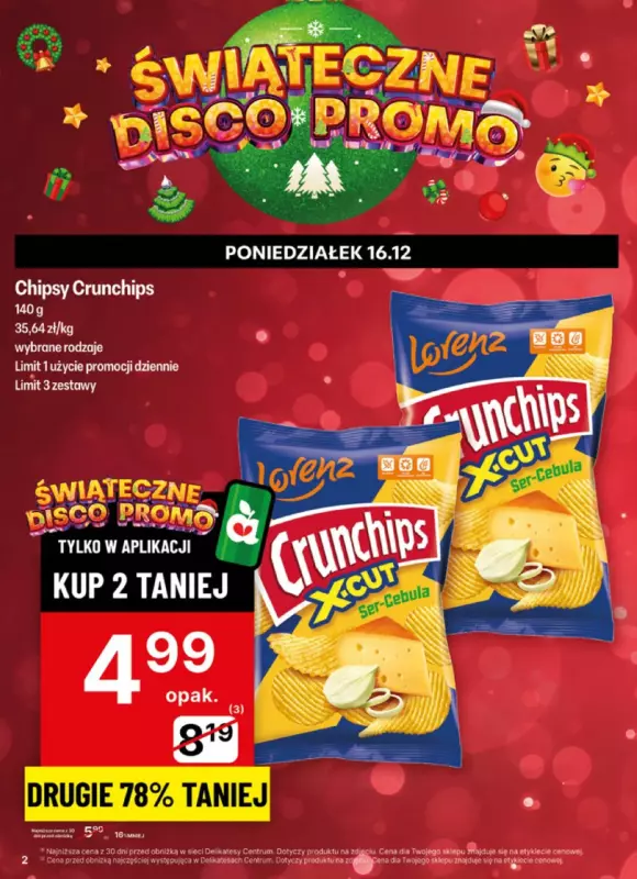 Delikatesy Centrum - gazetka promocyjna Gazetka od poniedziałku 16.12 do niedzieli 22.12 - strona 2