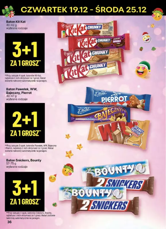 Delikatesy Centrum - gazetka promocyjna Gazetka od czwartku od czwartku 19.12 do środy 25.12 - strona 36