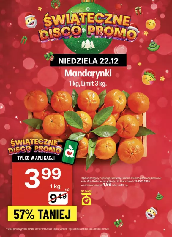 Delikatesy Centrum - gazetka promocyjna Gazetka od czwartku od czwartku 19.12 do środy 25.12 - strona 7