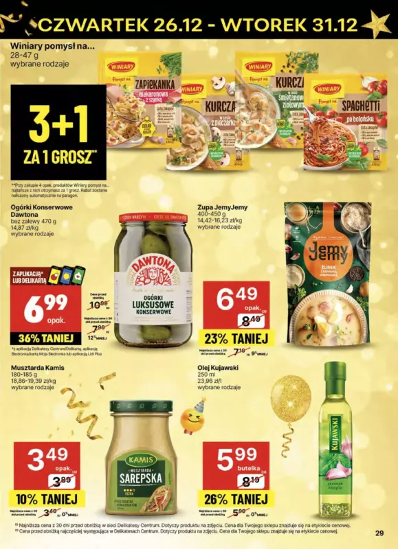 Delikatesy Centrum - gazetka promocyjna Gazetka od czwartku 26.12 do wtorku 31.12 - strona 29