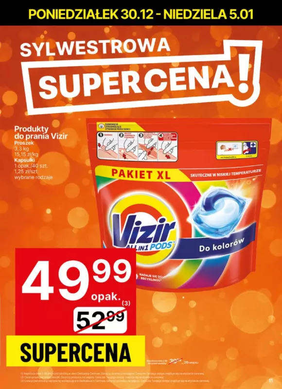 Delikatesy Centrum - gazetka promocyjna Gazetka od poniedziałku 30.12 do niedzieli 05.01 - strona 11