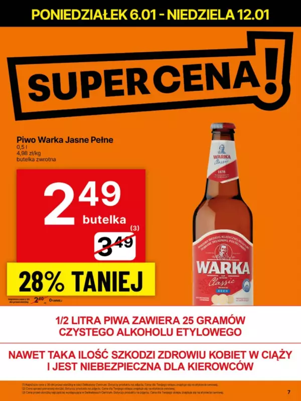 Delikatesy Centrum - gazetka promocyjna Gazetka  do niedzieli 12.01 - strona 7