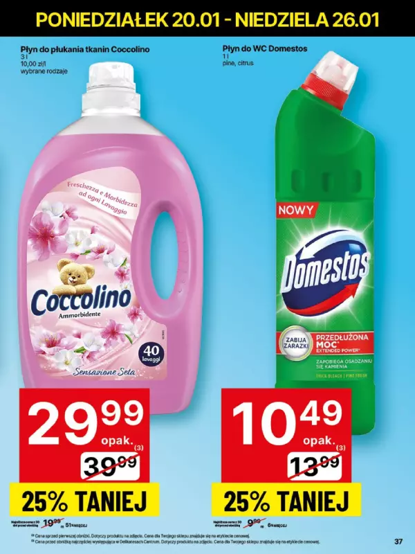 Delikatesy Centrum - gazetka promocyjna Gazetka od poniedziałku 20.01 do niedzieli 26.01 - strona 37