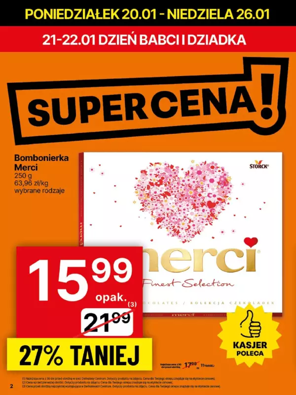 Delikatesy Centrum - gazetka promocyjna Gazetka od poniedziałku 20.01 do niedzieli 26.01 - strona 2