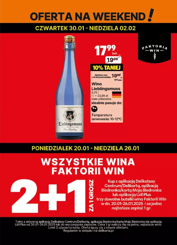 Delikatesy Centrum - gazetka promocyjna Gazetka alkoholowa  do niedzieli 02.02 - strona 3