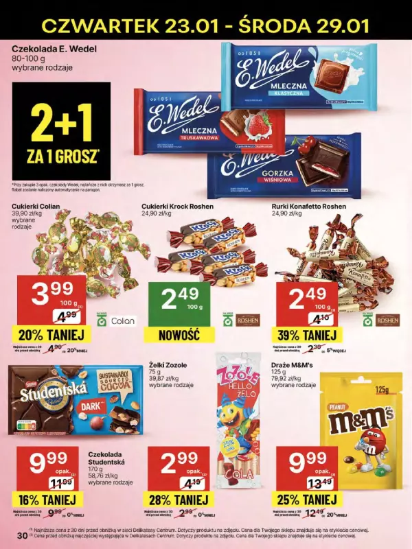 Delikatesy Centrum - gazetka promocyjna Gazetka od czwartku  do środy 29.01 - strona 30