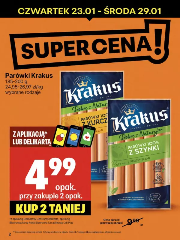 Delikatesy Centrum - gazetka promocyjna Gazetka od czwartku  do środy 29.01 - strona 2