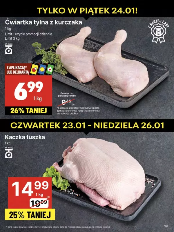 Delikatesy Centrum - gazetka promocyjna Gazetka od czwartku  do środy 29.01 - strona 19