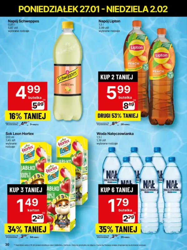 Delikatesy Centrum - gazetka promocyjna Gazetka  do niedzieli 02.02 - strona 30