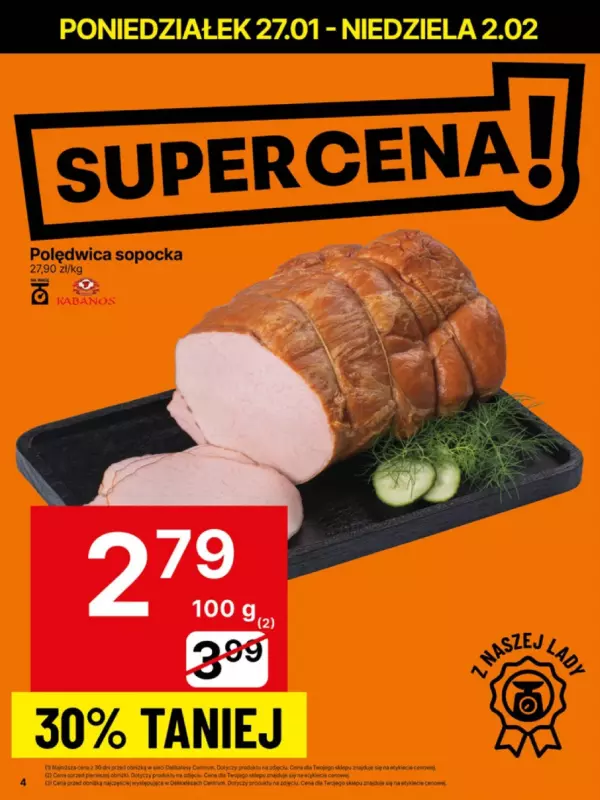 Delikatesy Centrum - gazetka promocyjna Gazetka  do niedzieli 02.02 - strona 4