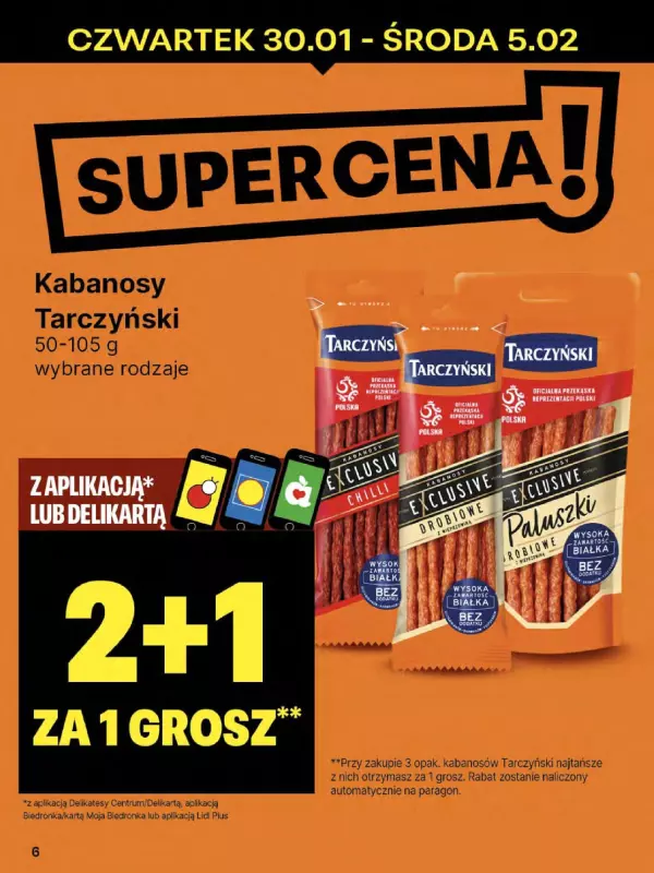 Delikatesy Centrum - gazetka promocyjna Gazetka  do środy 05.02 - strona 6