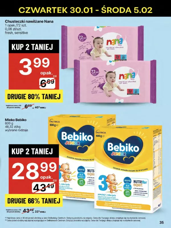 Delikatesy Centrum - gazetka promocyjna Gazetka  do środy 05.02 - strona 35