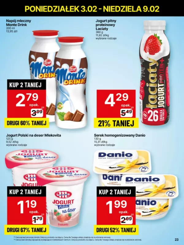 Delikatesy Centrum - gazetka promocyjna Gazetka od poniedziałku 03.02 do niedzieli 09.02 - strona 23