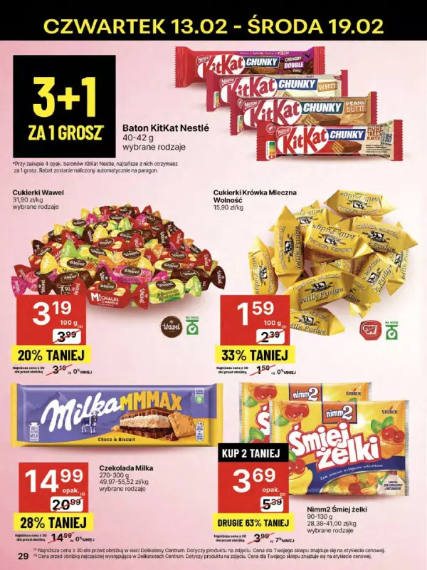 Delikatesy Centrum - gazetka promocyjna Gazetka  do środy 19.02 - strona 29