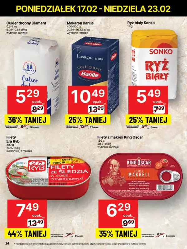 Delikatesy Centrum - gazetka promocyjna Gazetka  do niedzieli 23.02 - strona 24