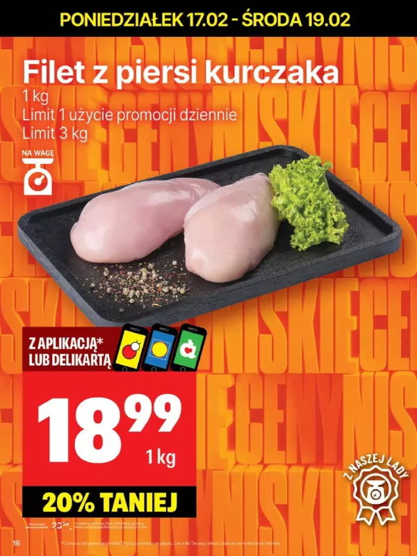 Delikatesy Centrum - gazetka promocyjna Gazetka  do niedzieli 23.02 - strona 16