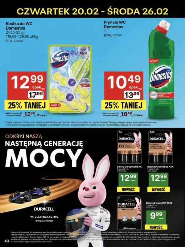 Delikatesy Centrum - gazetka promocyjna Gazetka  do środy 26.02 - strona 43