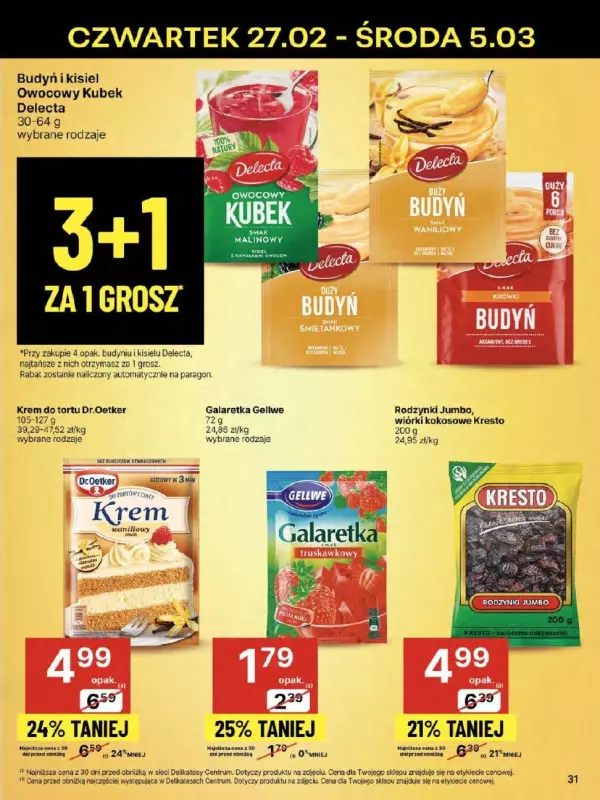 Delikatesy Centrum - gazetka promocyjna Gazetka od czwartku  do środy 05.03 - strona 31