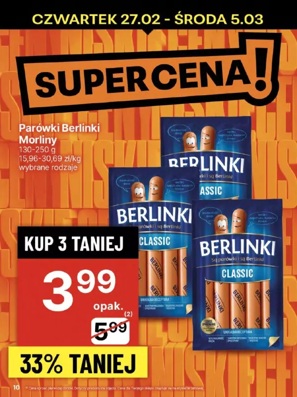 Delikatesy Centrum - gazetka promocyjna Gazetka od czwartku  do środy 05.03 - strona 10