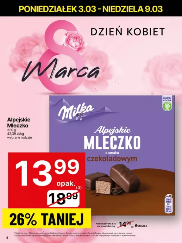 Delikatesy Centrum - gazetka promocyjna Gazetka  do niedzieli 09.03 - strona 4