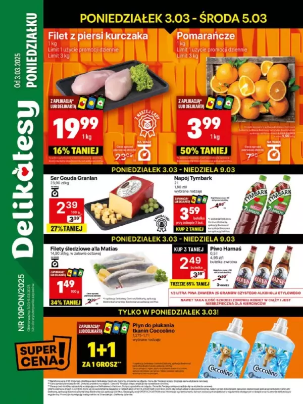 Delikatesy Centrum - gazetka promocyjna Gazetka  do niedzieli 09.03