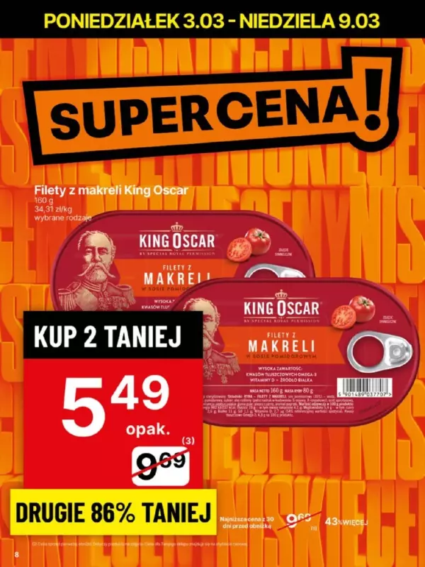 Delikatesy Centrum - gazetka promocyjna Gazetka  do niedzieli 09.03 - strona 8