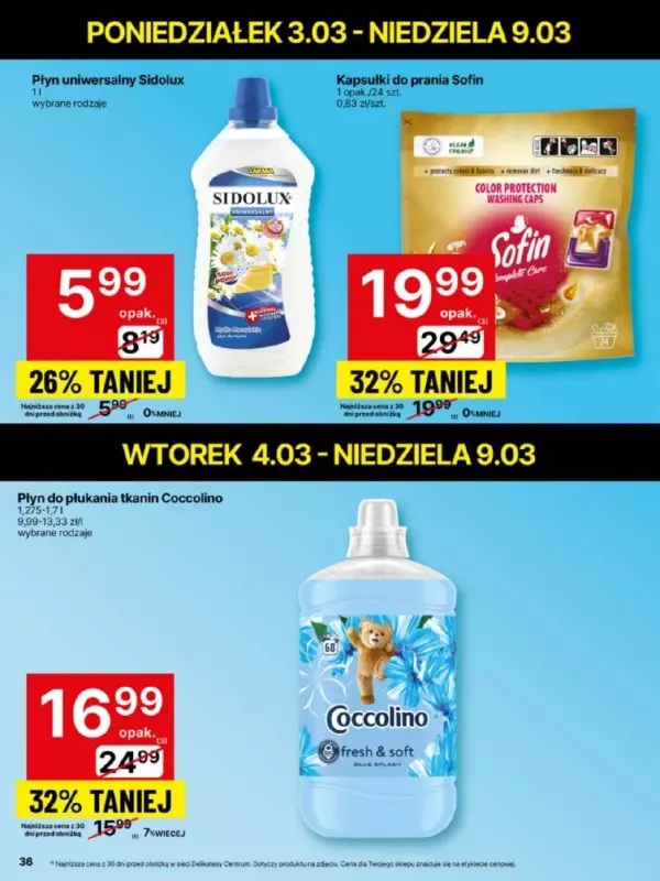 Delikatesy Centrum - gazetka promocyjna Gazetka  do niedzieli 09.03 - strona 36