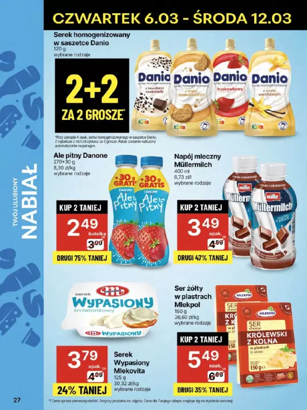 Delikatesy Centrum - gazetka promocyjna Gazetka  do środy 12.03 - strona 27