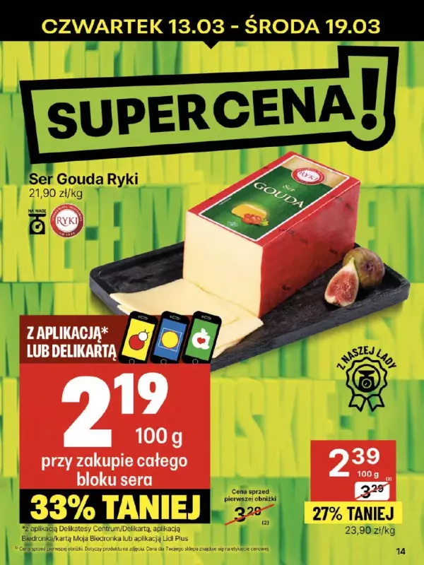 Delikatesy Centrum - gazetka promocyjna Gazetka od czwartku  do środy 19.03 - strona 14