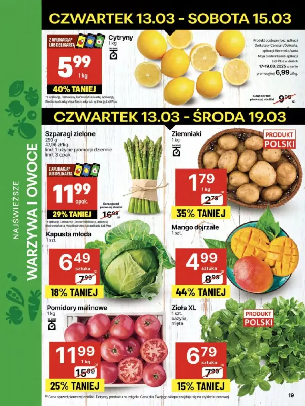 Delikatesy Centrum - gazetka promocyjna Gazetka od czwartku  do środy 19.03 - strona 19