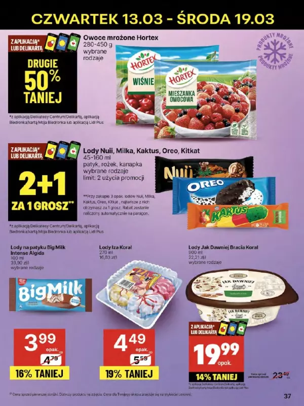 Delikatesy Centrum - gazetka promocyjna Gazetka od czwartku  do środy 19.03 - strona 37