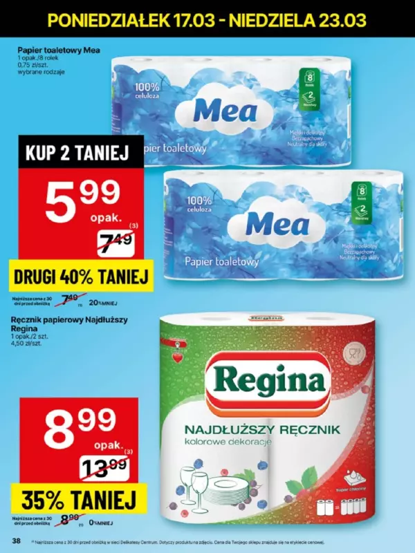 Delikatesy Centrum - gazetka promocyjna Gazetka  do niedzieli 23.03 - strona 38