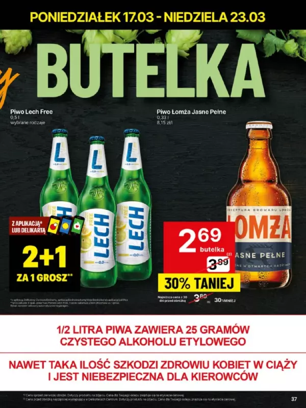 Delikatesy Centrum - gazetka promocyjna Gazetka  do niedzieli 23.03 - strona 37