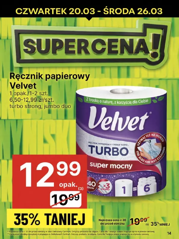 Delikatesy Centrum - gazetka promocyjna Gazetka  do środy 26.03 - strona 14