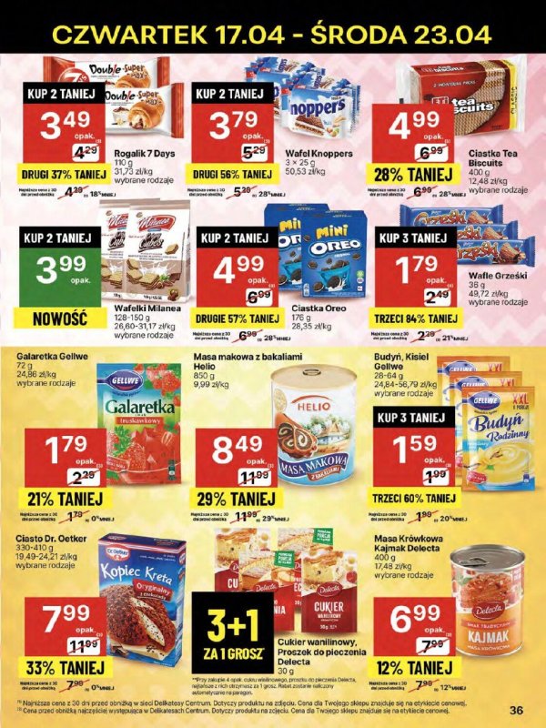 Delikatesy Centrum - gazetka promocyjna Gazetka od czwartku 17.04 do środy 23.04 - strona 36