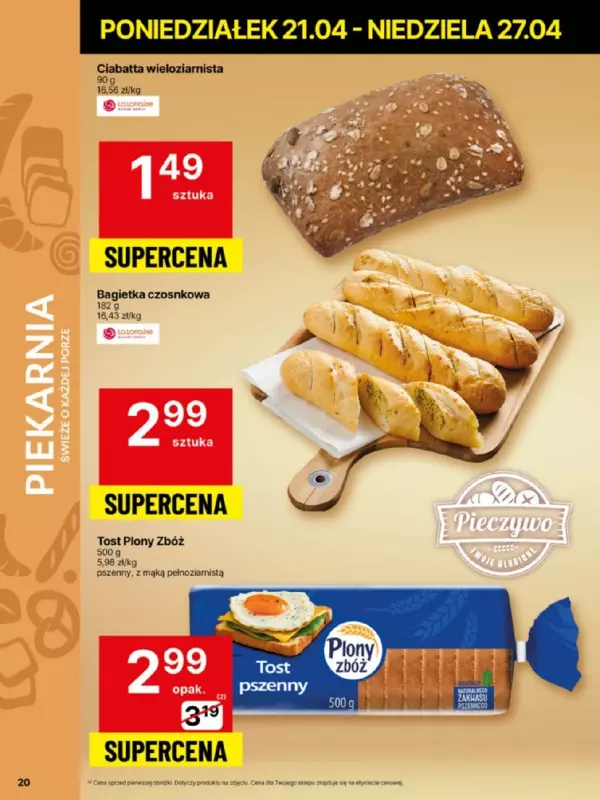 Delikatesy Centrum - gazetka promocyjna Gazetka od poniedziałku 21.04 do niedzieli 27.04 - strona 20