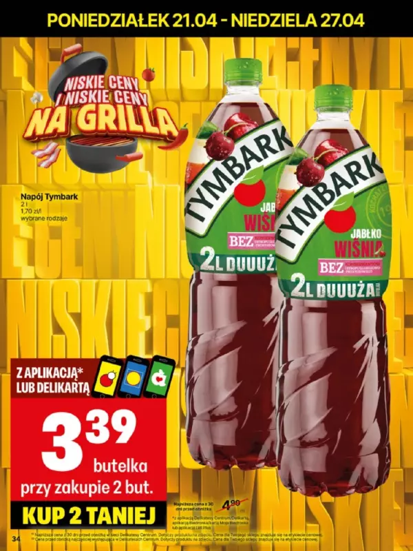 Delikatesy Centrum - gazetka promocyjna Gazetka od poniedziałku 21.04 do niedzieli 27.04 - strona 34