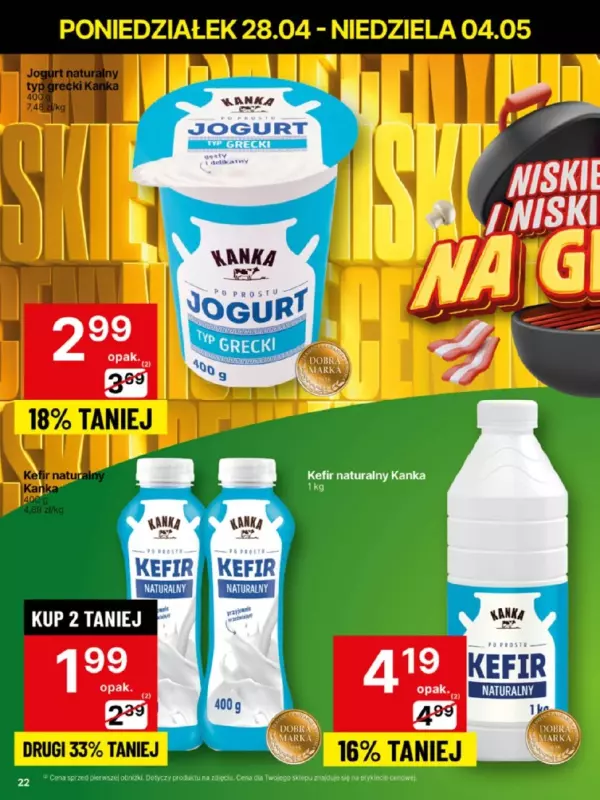 Delikatesy Centrum - gazetka promocyjna Gazetka  do niedzieli 04.05 - strona 22