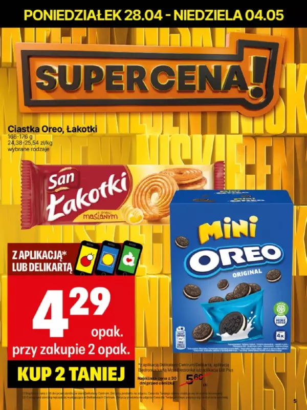 Delikatesy Centrum - gazetka promocyjna Gazetka  do niedzieli 04.05 - strona 5