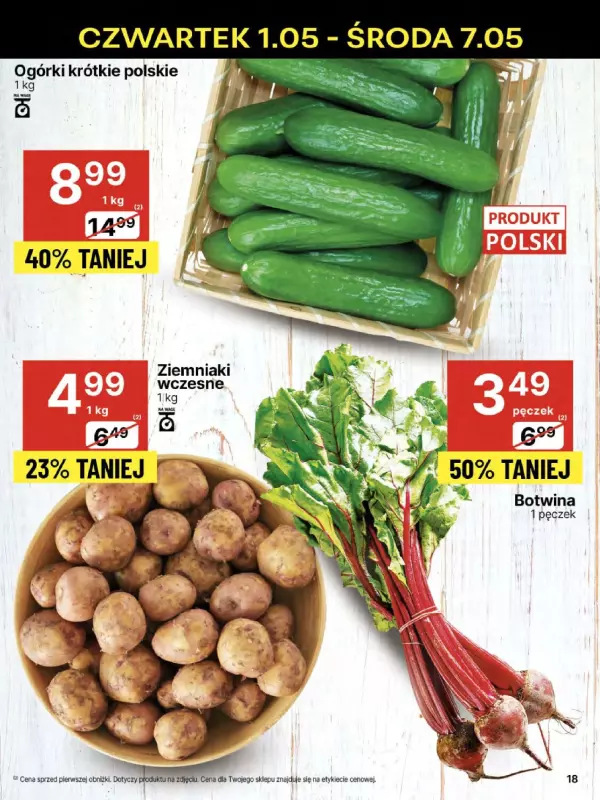 Delikatesy Centrum - gazetka promocyjna Gazetka  do środy 07.05 - strona 18
