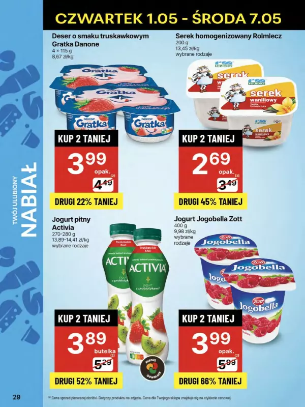 Delikatesy Centrum - gazetka promocyjna Gazetka  do środy 07.05 - strona 29