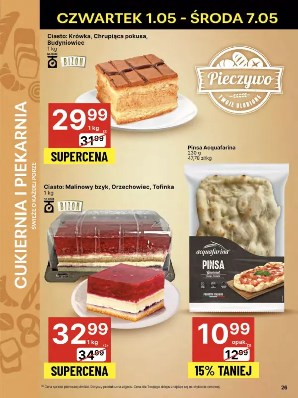 Delikatesy Centrum - gazetka promocyjna Gazetka  do środy 07.05 - strona 26